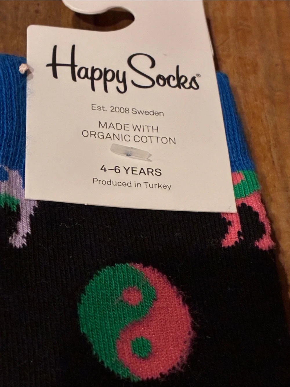 NWT Happy Socks Kids Crew Socks - Size 4-6 Years Cute!!